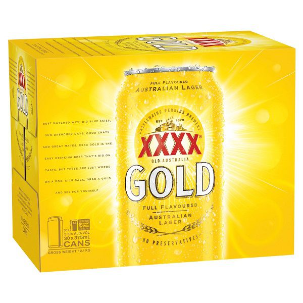 Gold Cans 30 Block 375mL*