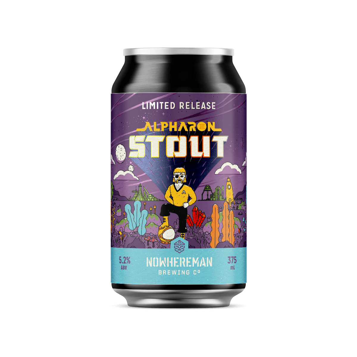 Nowhereman Alpha Ron Stout Tins 375mL 4 Pack | Liberty Liquors