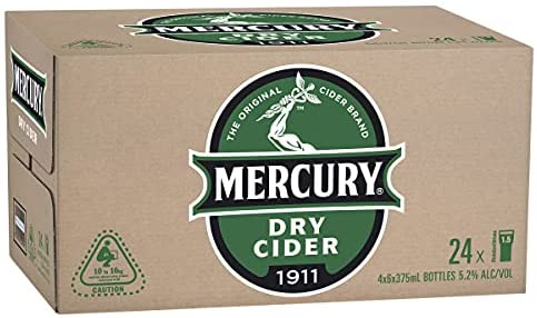 Mercury Dry Cider 375mL 24 Pack Carton | Liberty Liquors