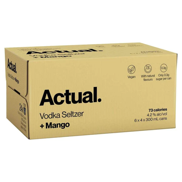 Vodka Seltzer Mango 300mL Carton
