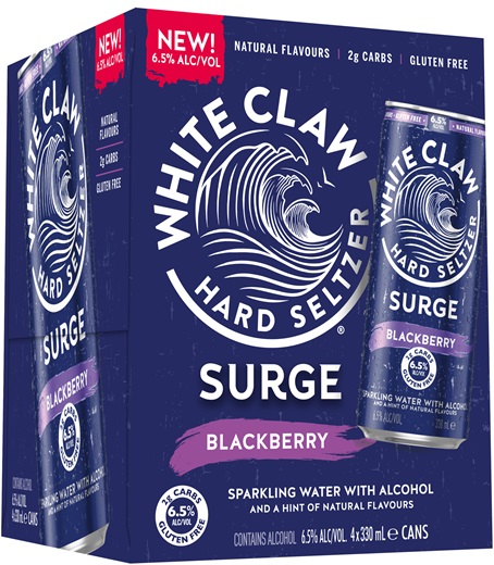 Surge Seltzer Blackberry 4 Pack