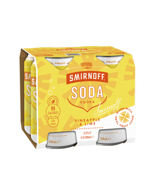 Soda Pineapple Lime 4 Pack