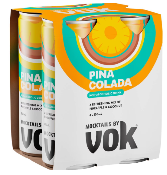 Pina Colada Mocktail 250mL 4 Pack