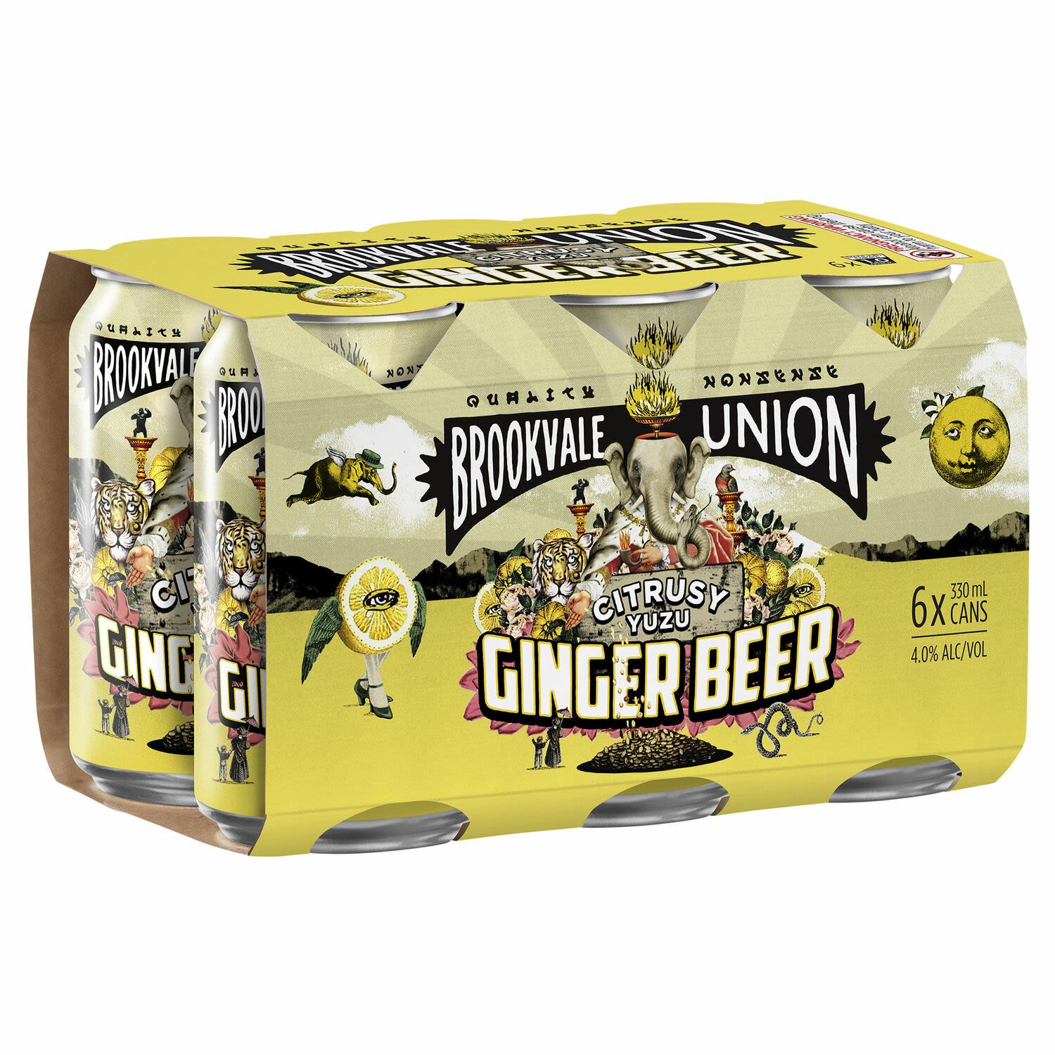 Yuzu Ginger Beer 330mL 6 Pack