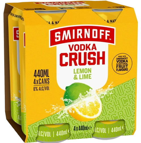 Crush Lemon & Lime 6% 4 Pack