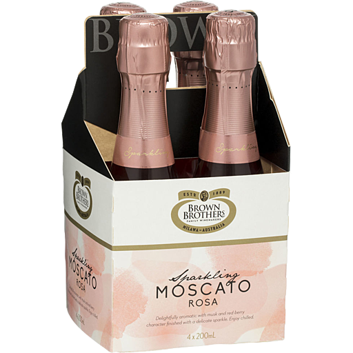 Sparkling Moscato Rosa 200mL 4 Pack