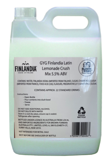 Alcoholic Latin Lemonade Mix 5L