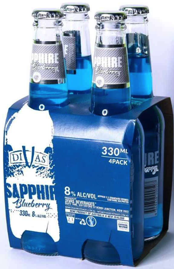 Sapphire Blueberry 8% 330mL 4 Pack