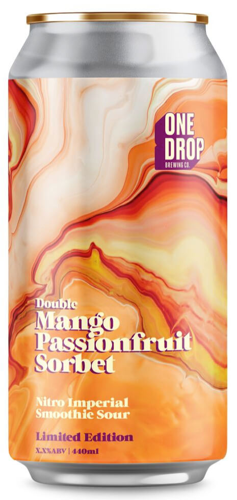 Double Mango Passionfruit Sorbet Nitro Imperial Smoothie Sour 440mL