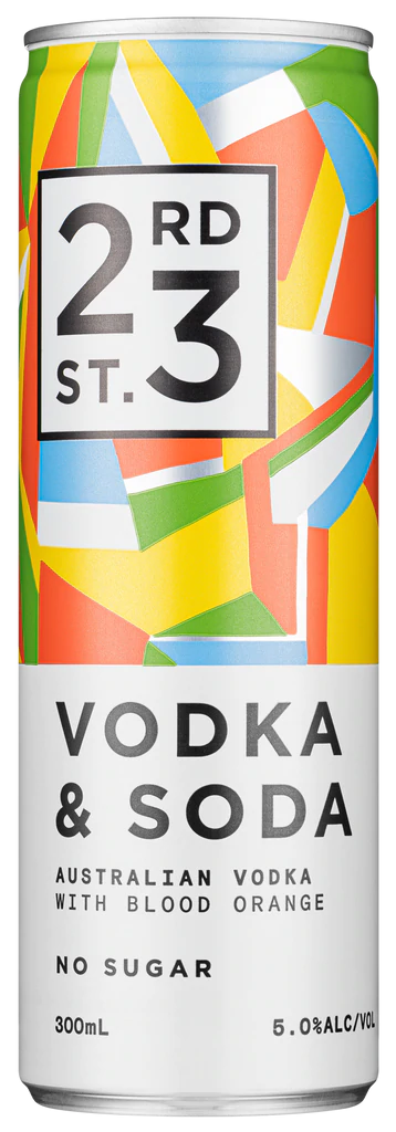 Vodka Soda & Blood Orange 300mL 4 Pack