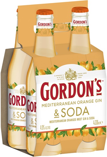 Mediterranean Orange Gin & Soda 330mL 4 Pack