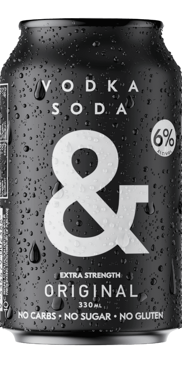 Vodka Soda & Black 330mL 16 Pack