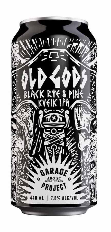 Old Gods Black Rye & Pine Kviek IPA