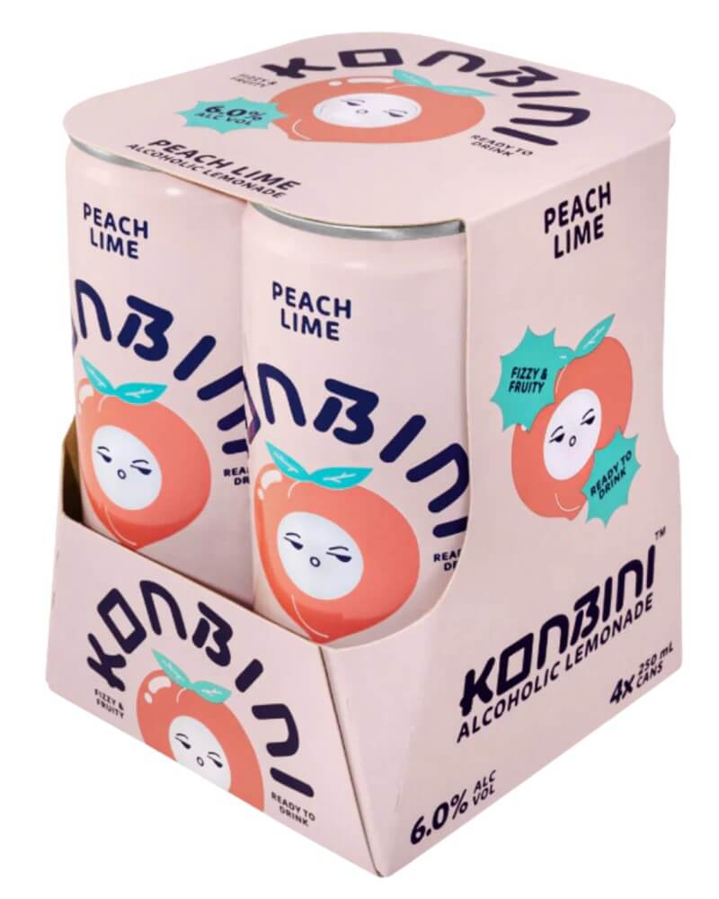 Konbini Peach Lime 4 Pack