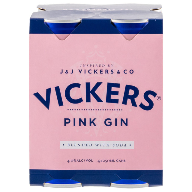 Pink Gin Soda 4 Pack